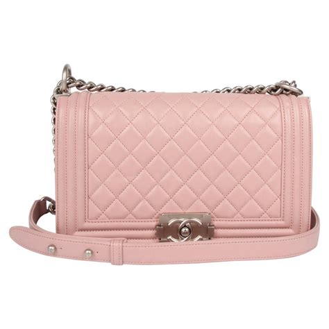 pale pink chanel boy bag|coco chanel boyfriend bag.